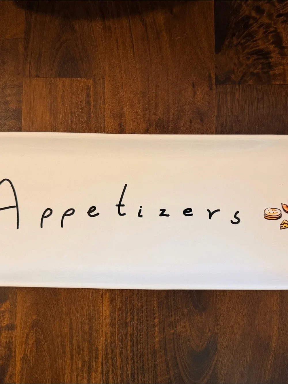 Pottery Barn White Friends Appetizer Platter